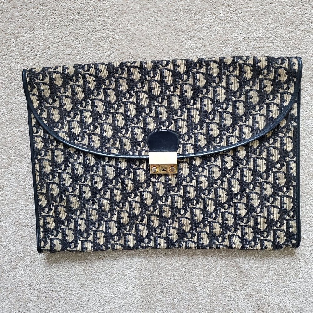 Authentic Vintage Christian Dior Clutch Trotter - Picture 2 of 15